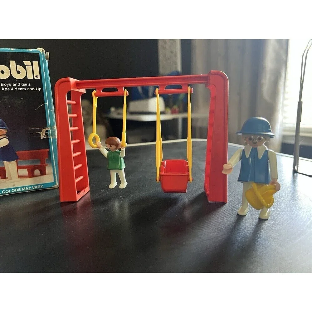 Vintage 1985 Playmobil Playground 3552 Incom replacement parts original Box